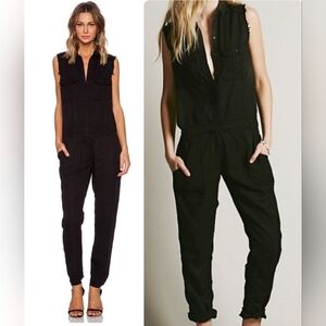 ETIENNE MARCEL Sleeveless 100% Jumpsuit in Black Size S